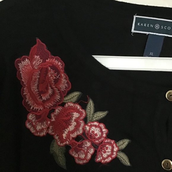 Women's Karen Scott Cardigan Sweater - Picture 3 of 3